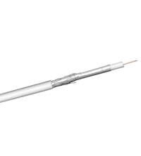 100 dB SAT Coaxial Cable - Double Shielded - 100 m - Coaxial - Coaxial - White