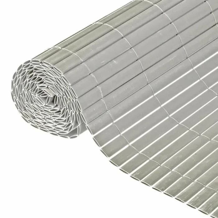 NATUR Doppelseitiger PVC-Kanister - 1500 g / m - Befestigungssatz - Grau - 1 x 3 m