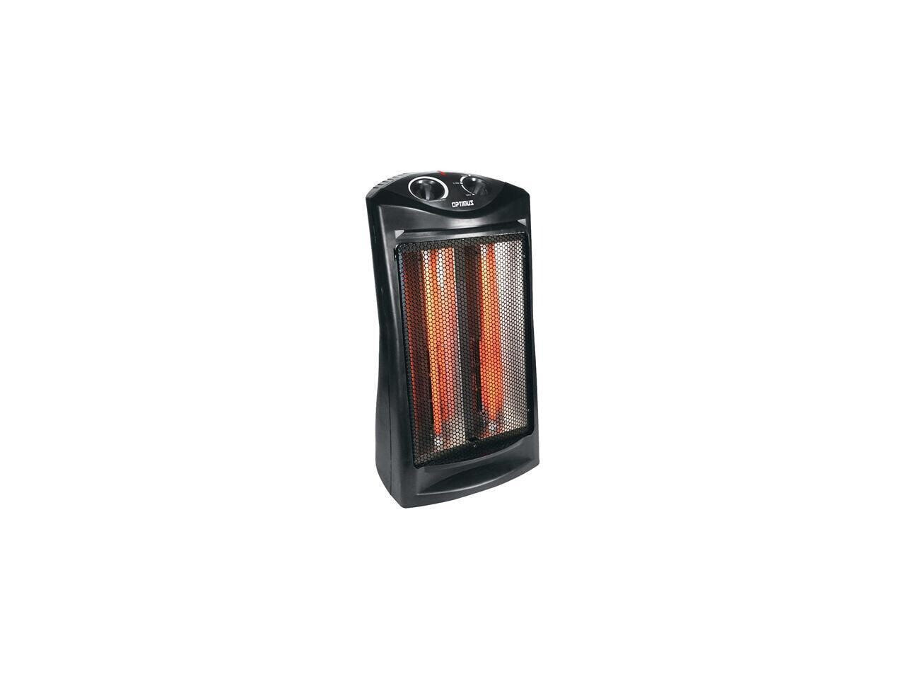 Optimus H-5235 Fan Forced Tower Quartz Heater with Thermostat