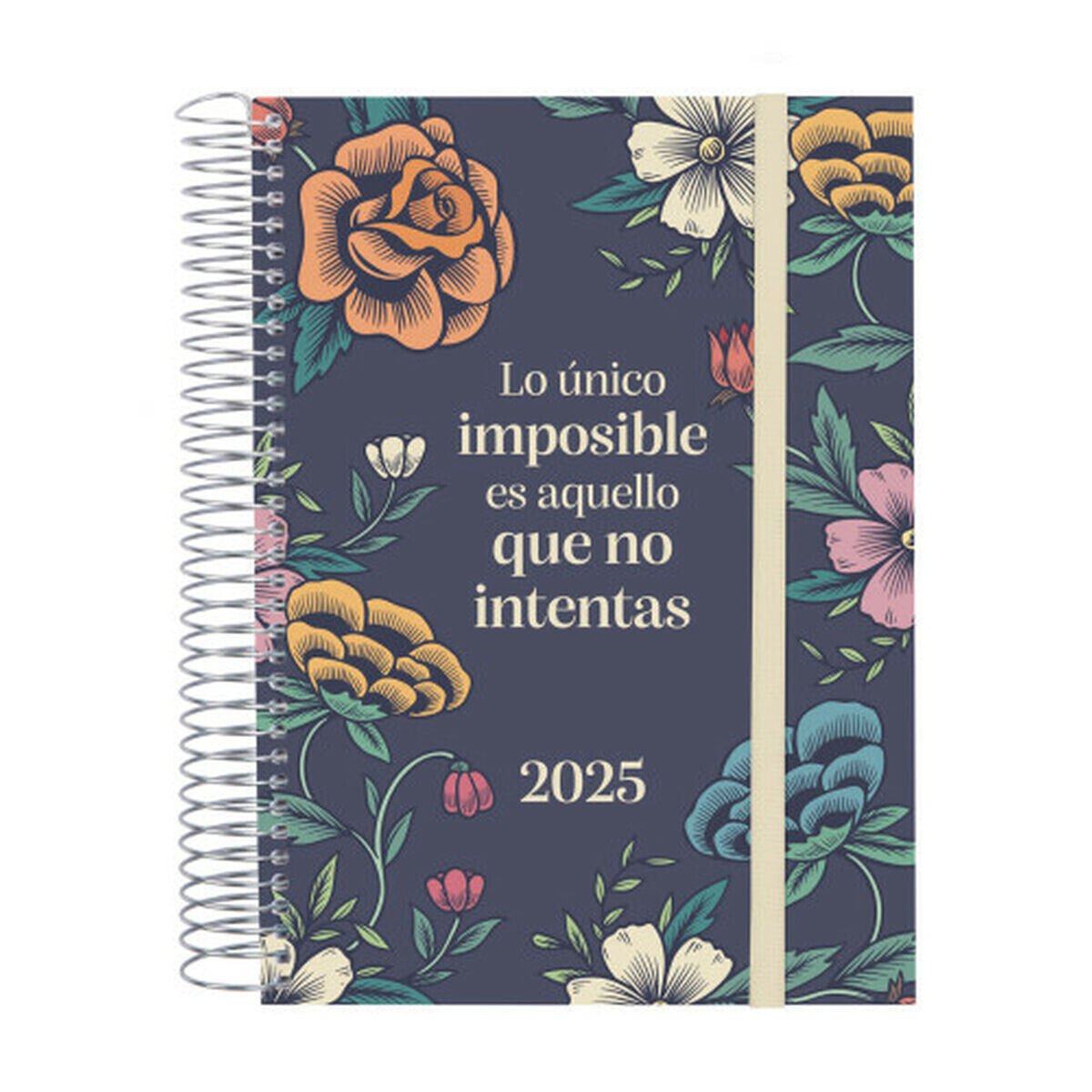 Diary Finocam DESIGN COLLECTION A5 15,5 x 21,2 cm 2025 Floral