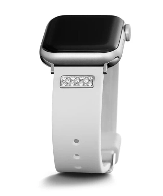 Silikonový řemínek pro Apple Watch (38 - 41 mm) - White CS2005S1