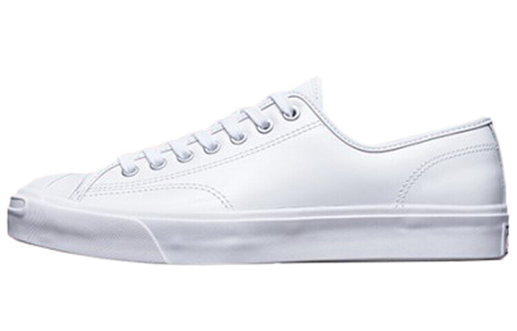 Converse Jack Purcell Shiny Leather 低帮 板鞋 男女同款 白 / Кроссовки Converse Jack Purcell 168135C