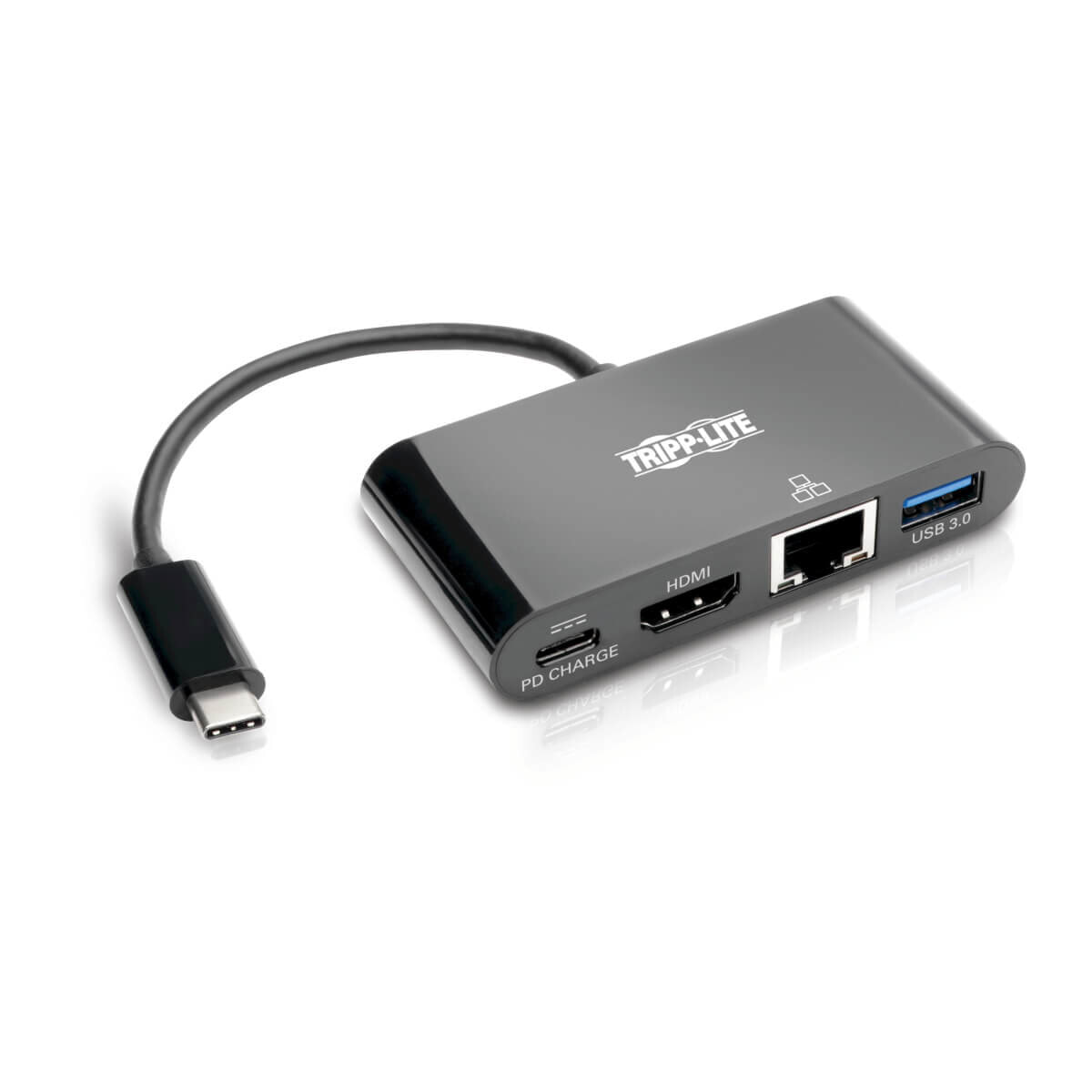 Tripp Lite U444-06N-HGUB-C хаб-разветвитель USB 3.2 Gen 2 (3.1 Gen 2) Type-C 5000 Мбит/с Черный