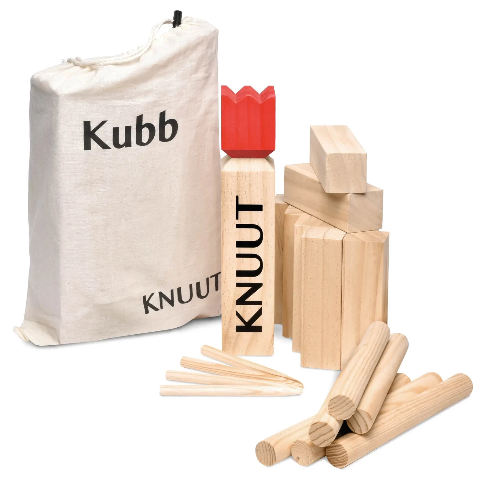 Knuut Kubb mit Stoffbeutel