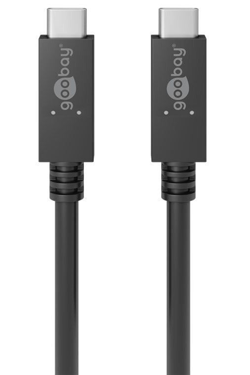 Wentronic 49254 USB кабель 1 m USB 3.2 Gen 2 (3.1 Gen 2) USB C Черный