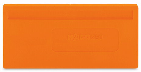 280-311 - Terminal block separator - Orange - 2 mm - 52.5 mm - 26.4 mm - 1.91 g