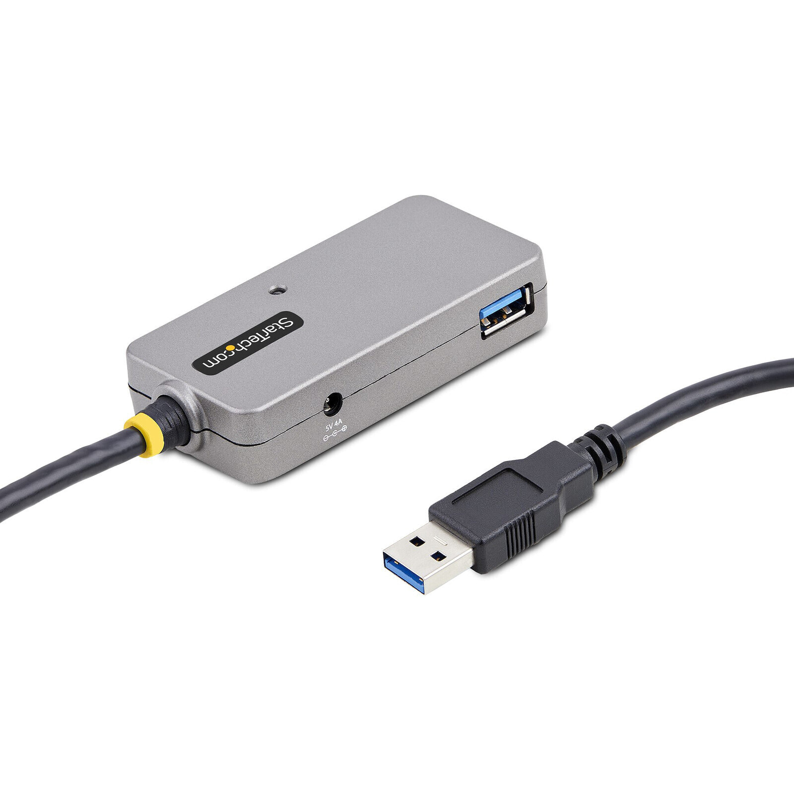 StarTech.com U01043-USB-EXTENDER хаб-разветвитель USB 3.2 Gen 1 (3.1 Gen 1) Type-A 5000 Мбит/с Черный, Серебристый