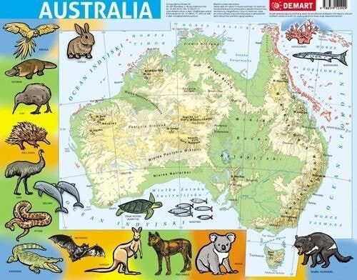 Пазл Demart Australia карта