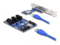 41442 - PCIe - PCIe - SATA - USB 3.2 Gen 1 (3.1 Gen 1) - Male - SATA 15-pin - Blue - PC