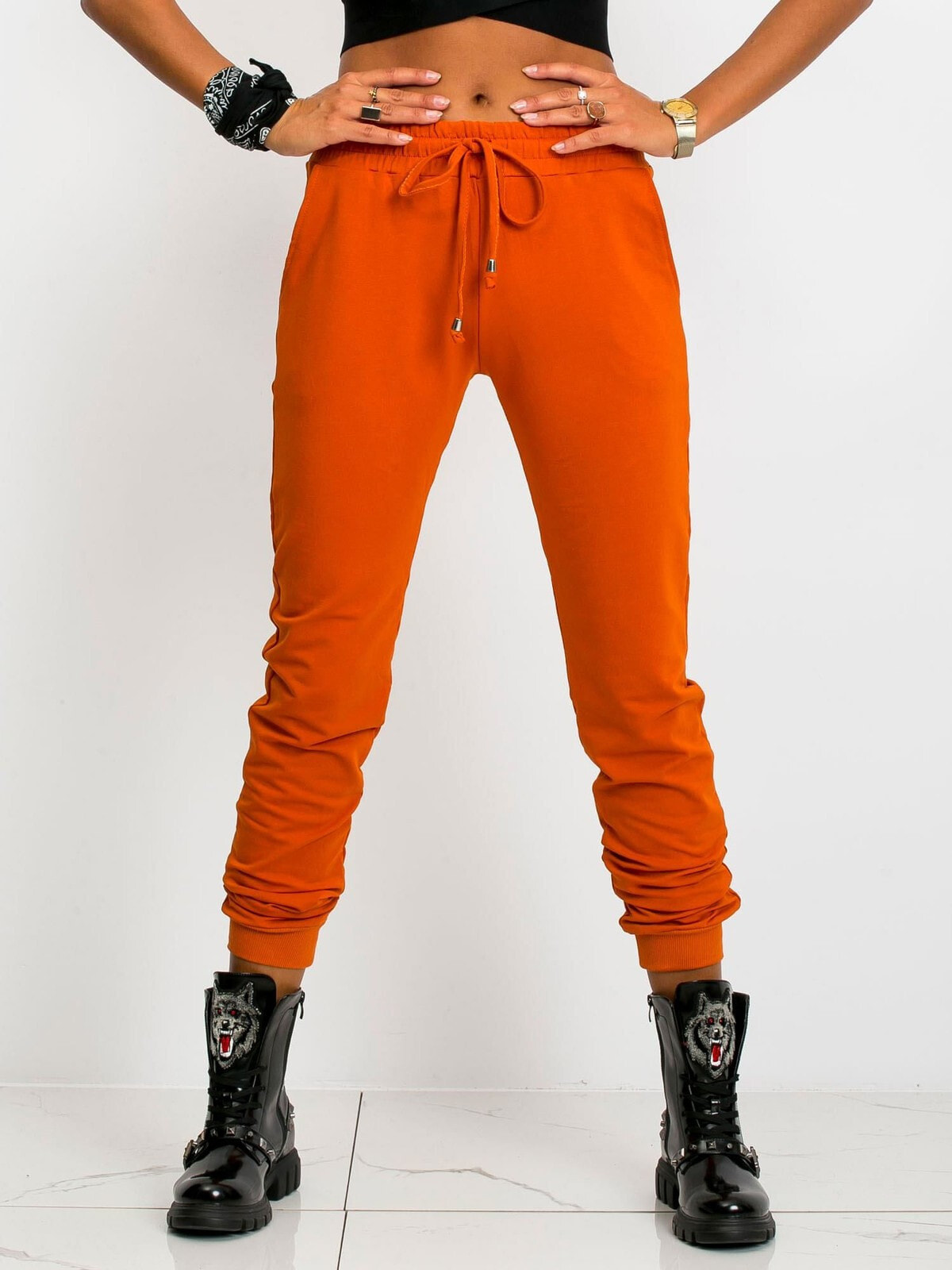 Спортивные штаны-RV-DR-5040.07X-тёмно-оранжевый