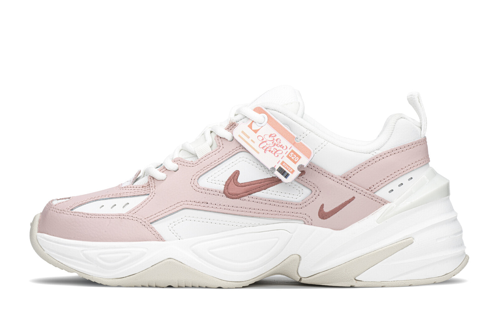 Nike M2K Chunky Sneakers Women's Low-Top Beige/Pink