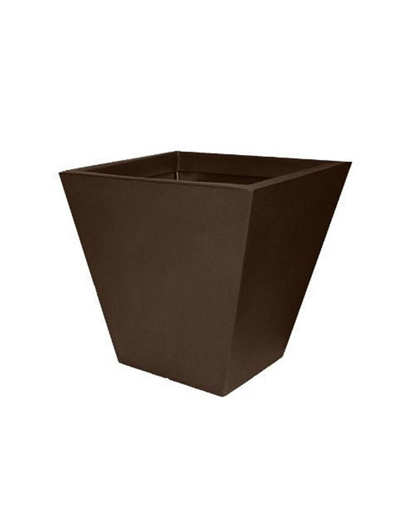 Cosmopolitan Square Garden Planter 18in Espresso