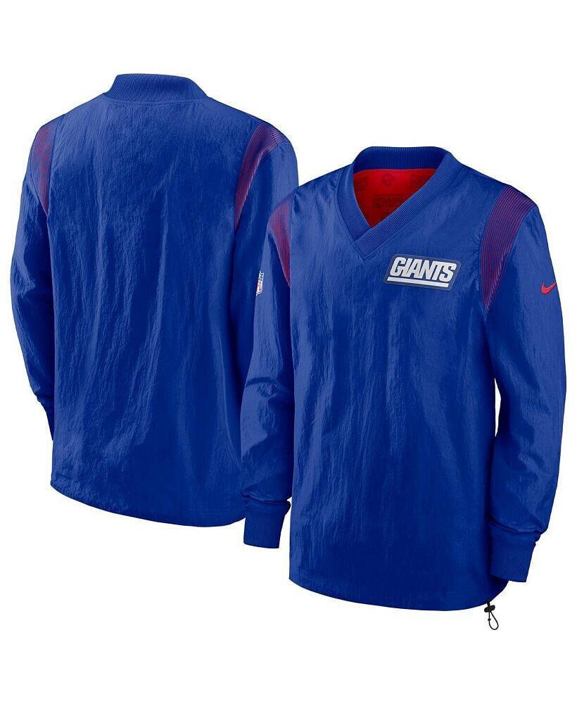 Nike men's Royal New York Giants Sideline Team ID Reversible Pullover Windshirt