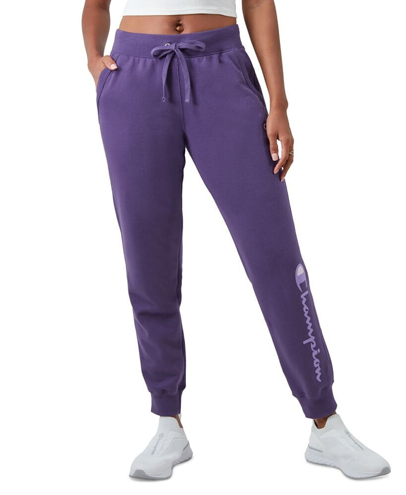 Champion women's Drawstring Logo Sweatpant Fleece Jogger