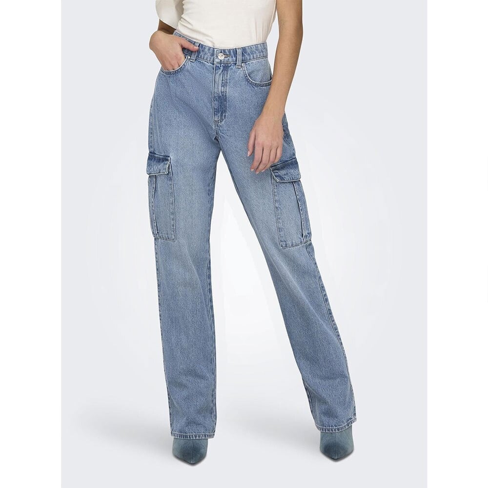 ONLY Riley Straight Cargo Pim875 High Waist Jeans