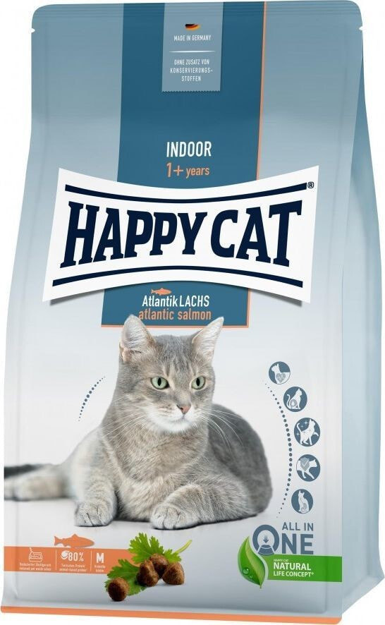 Сухой корм для кошек Happy Cat,для взрослых, с лососем, 4 кг