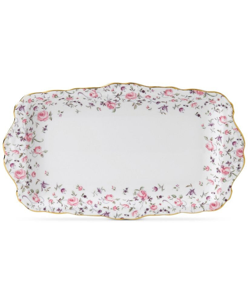 Royal Albert rose Confetti Sandwich Tray