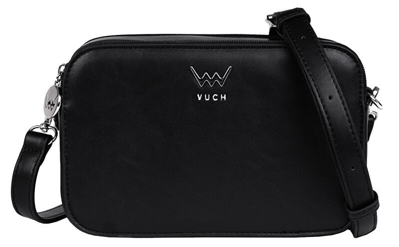 Женская сумка Vuch через плечо, декоративный логотип производителя, съемный плечевой ремень, с одним основным отделением на двух молниях.