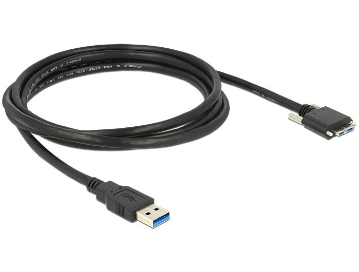 DeLOCK 2m USB 3.0 USB кабель 3.2 Gen 1 (3.1 Gen 1) USB A Micro-USB B Черный 83598