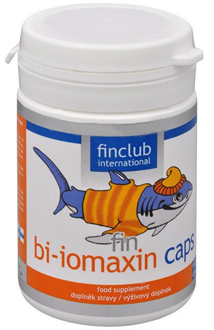 Finclub Fin Bi-iomaxin Caps Жир печени акулы источник жирных кислот омега-3  100 капсул