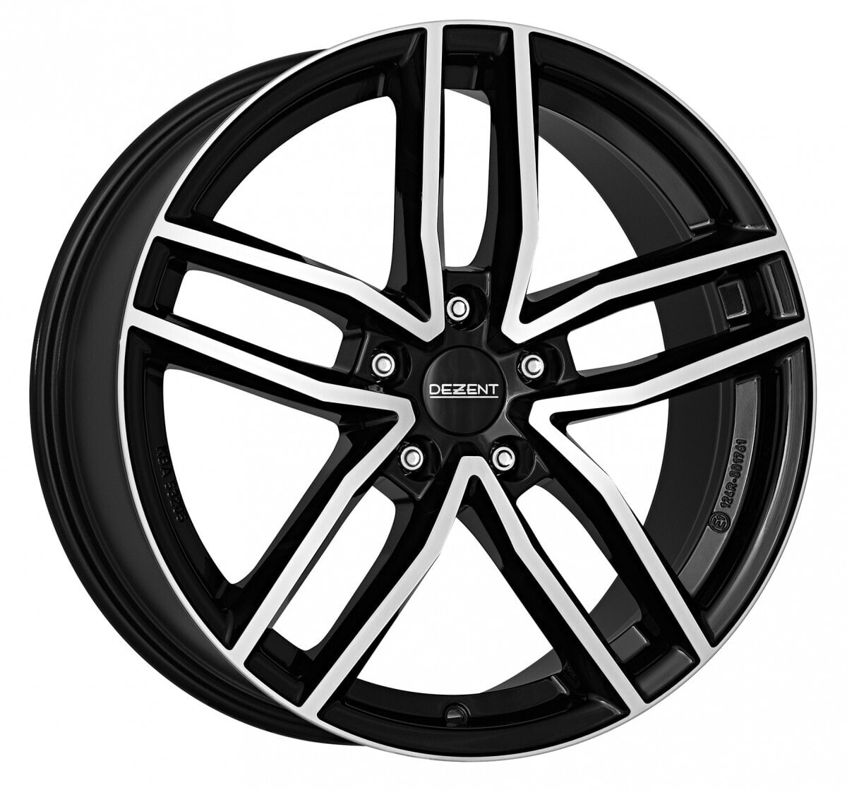 Колесный диск литой Dezent TR black polished 8x18 ET35 - LK5/112 ML70.1