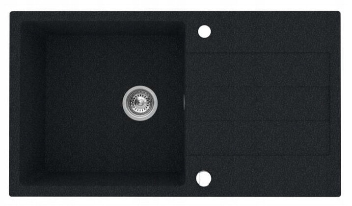 Zlewozmywak granitowy jednokomorowy z ociekaczem SPARTA PLUS 78x48 1B 1D