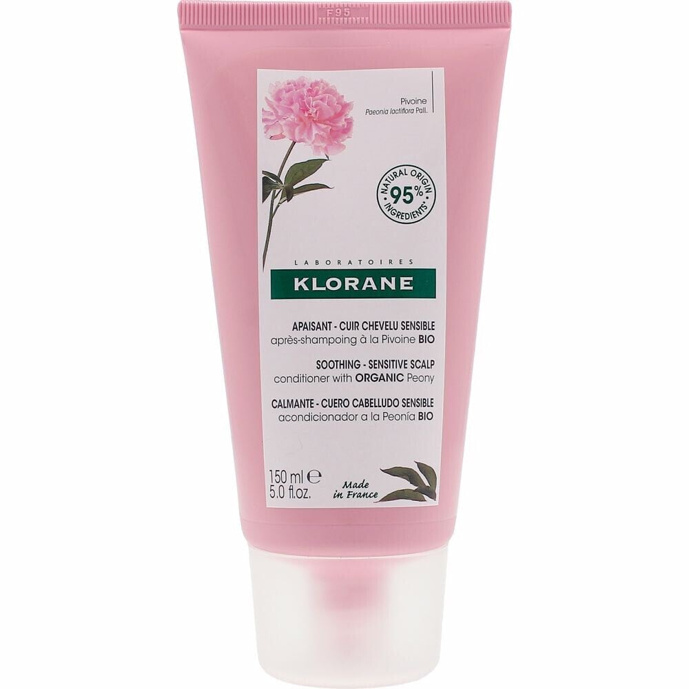 Бальзам для поврежденных волос Klorane SOOTHING&ANTI-IRRITATING gel conditioner with peony 150 ml