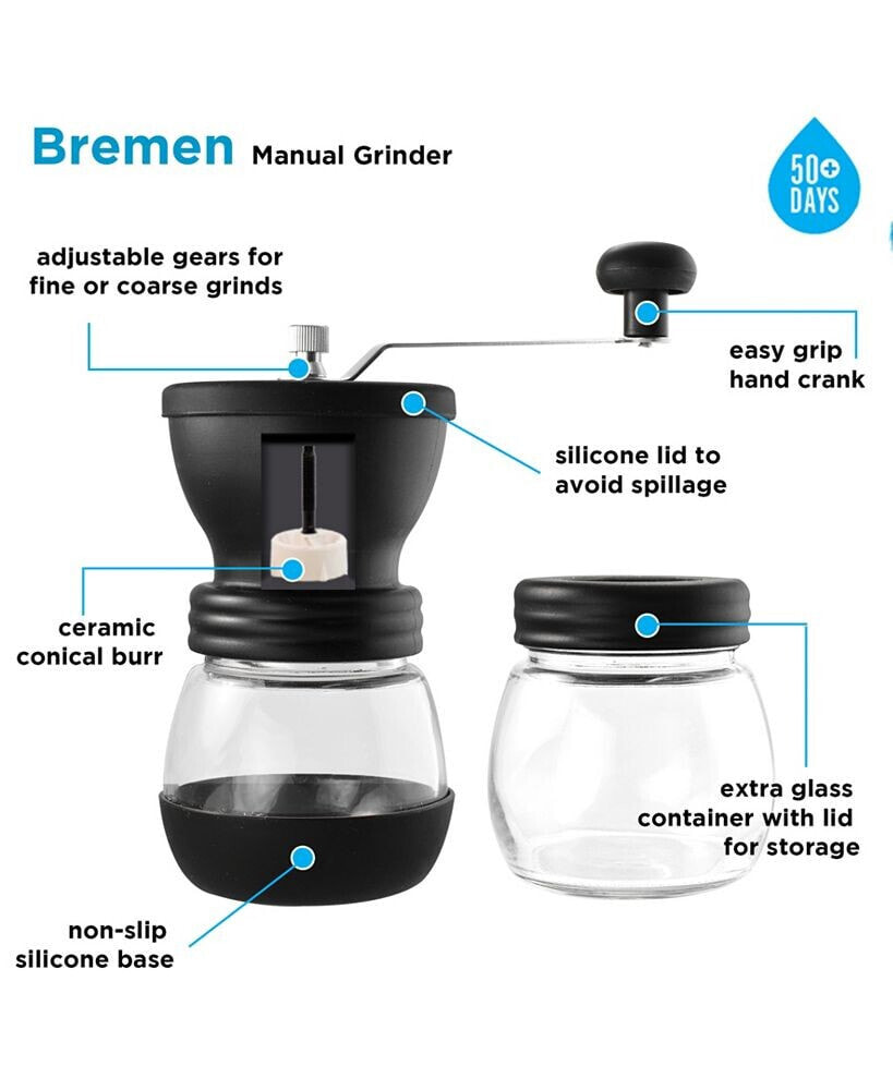 Manual ceramic hotsell burr coffee grinder