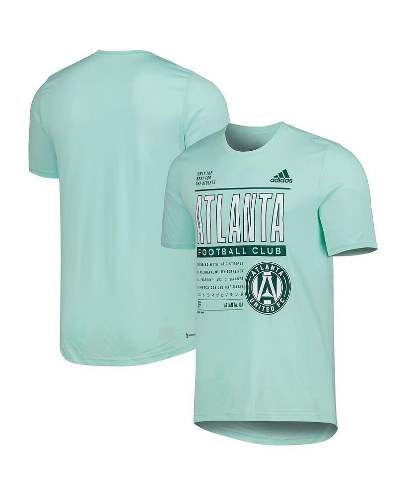 adidas men's Mint Atlanta United FC Club DNA Performance T-shirt
