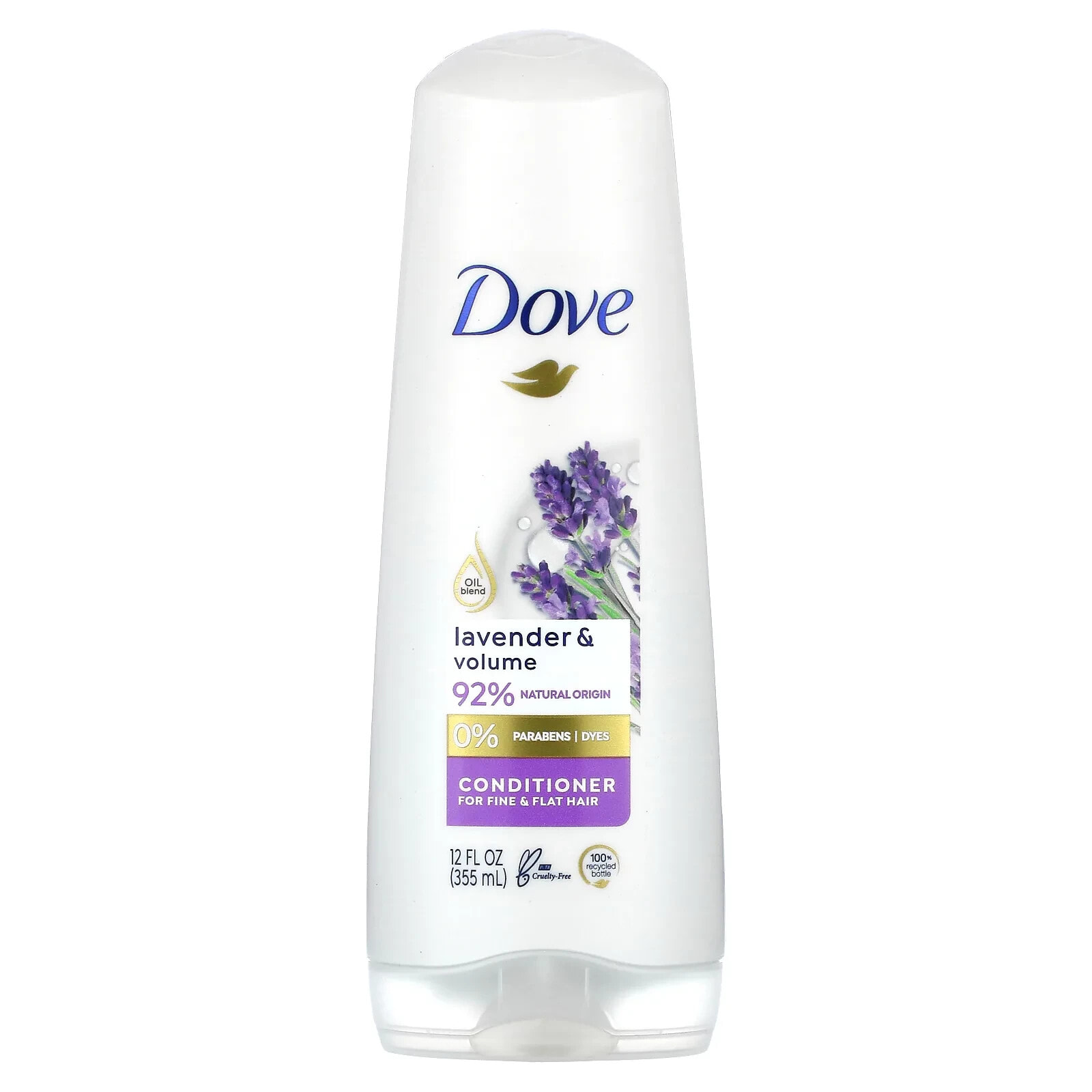 Dove, лавандовый кондиционер для объема, для тонких и сухих волос, 355 мл (12 жидк. унций)