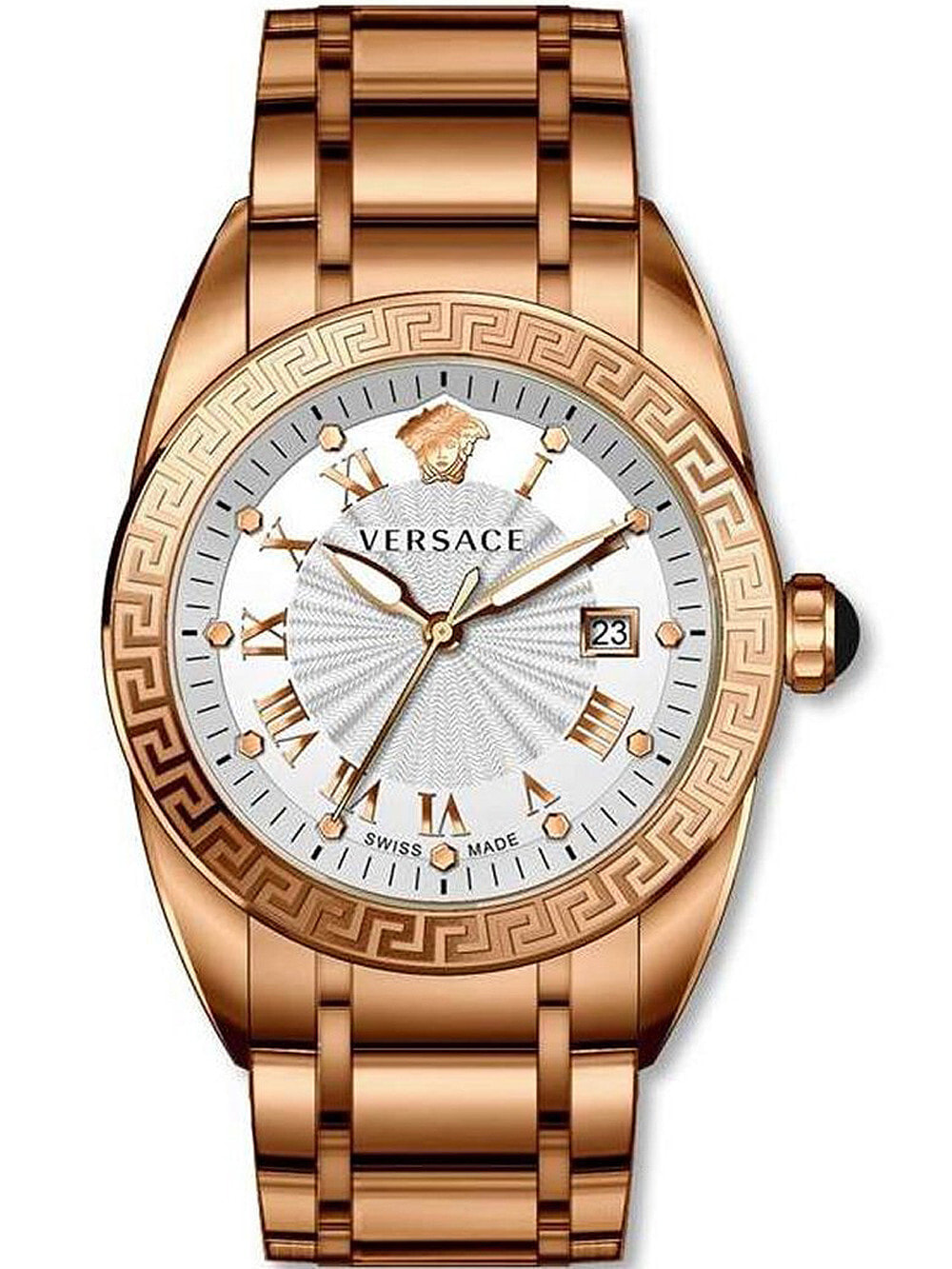 Мужские наручные часы с золотым браслетом Versace VFE090013 V-Sport II mens 42mm 5ATM