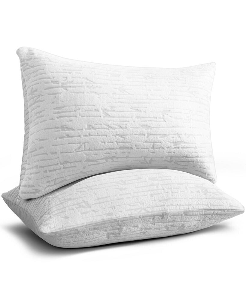 Clara Clark shredded Memory Foam Pillow, King, Set of 4