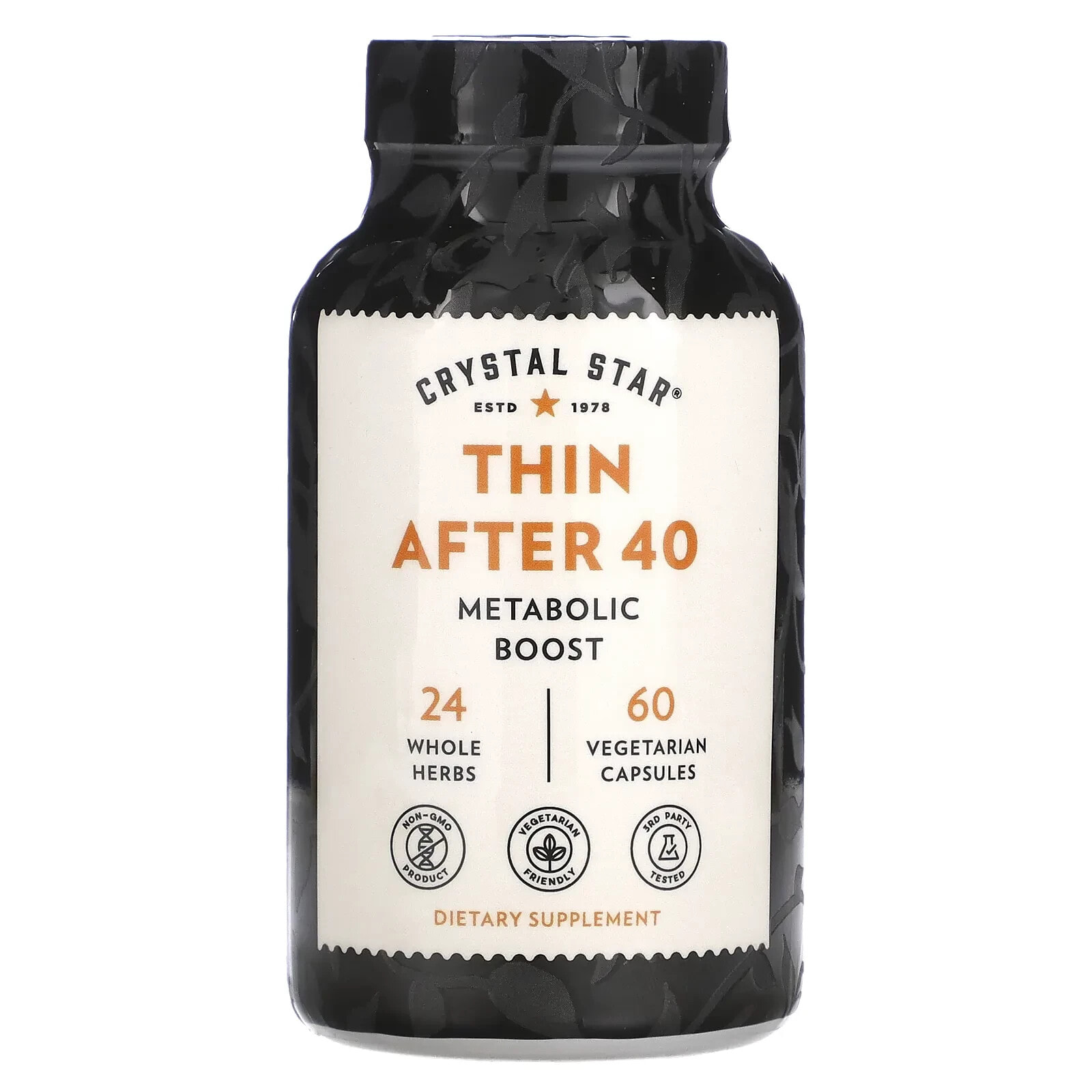 Crystal Star, Thin After 40, 60 Vegetarian Capsules