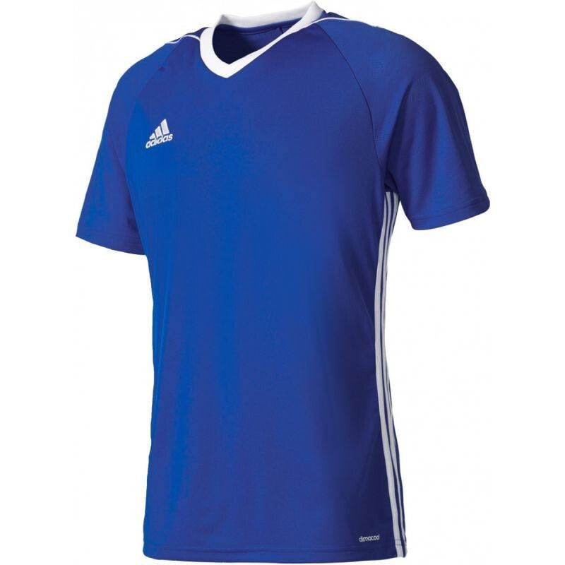 Мужская футболка спортивная синяя с логотипом Adidas Tiro 17 M BK5439