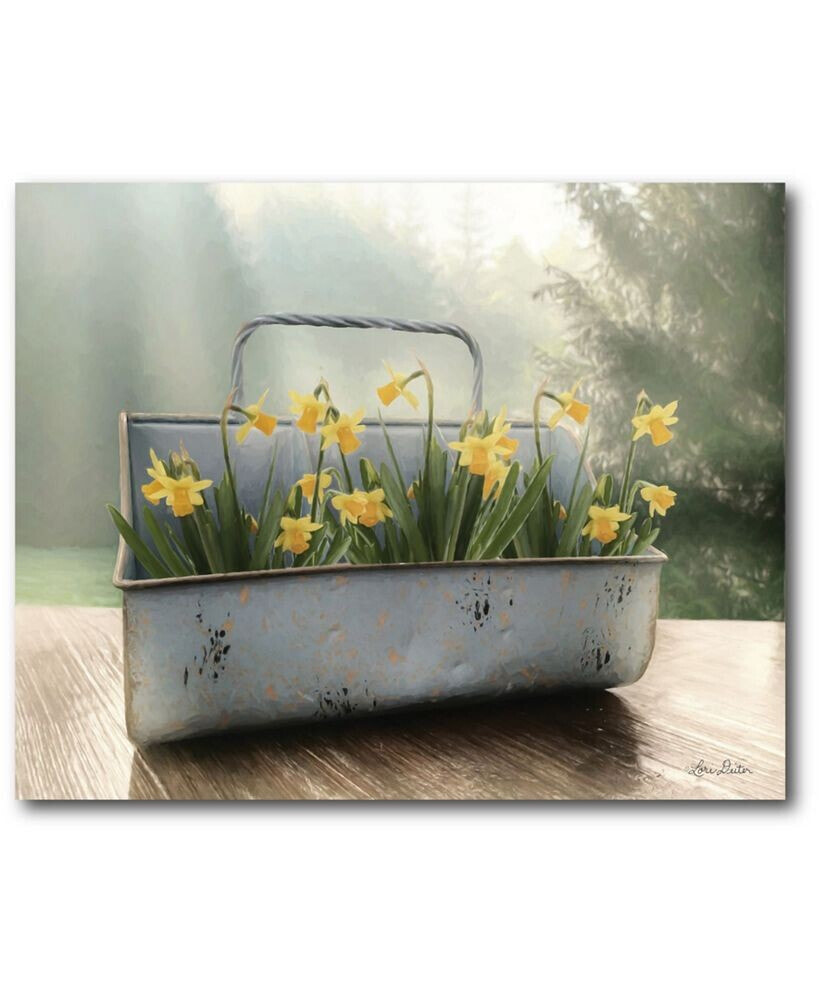 Courtside Market daffodil Tin Gallery-Wrapped Canvas Wall Art - 16