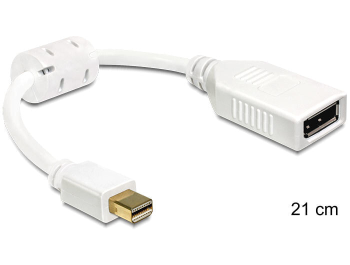 DeLOCK 65427 кабельный разъем/переходник mini Displayport 20 p Displayport 20 p Белый