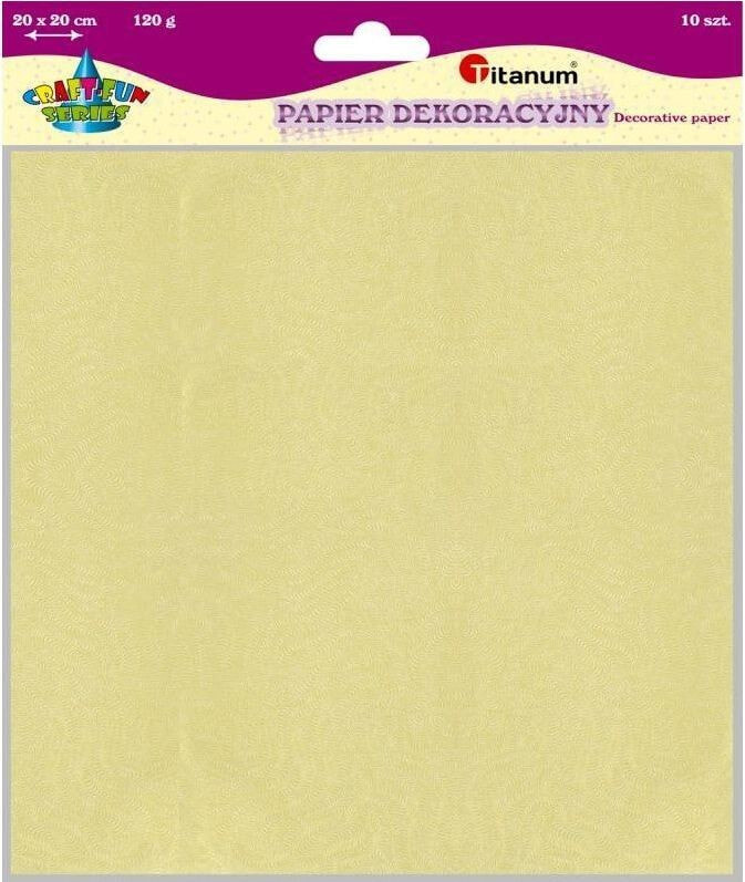 Titanum Decorative paper 10 pcs. 120g. beige 20x20cm (20657)