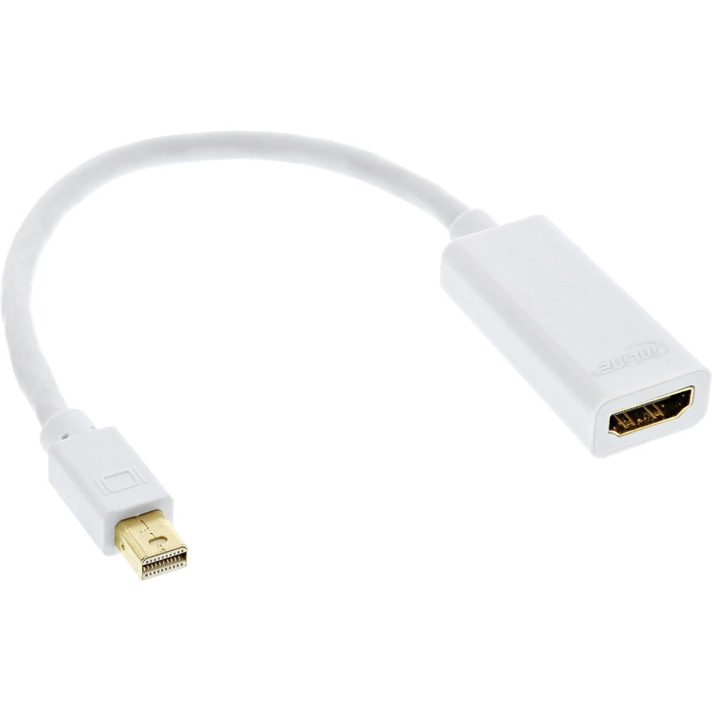 InLine 17193E видео кабель адаптер 0,15 m Mini DisplayPort HDMI Белый