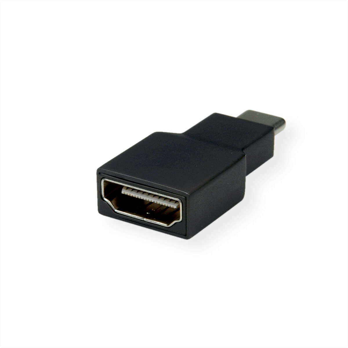 ROLINE 12.03.3224 кабельный разъем/переходник USB Type C HDMI Черный