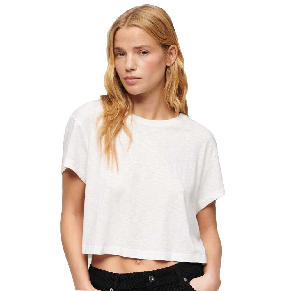 SUPERDRY Slouchy Cropped Short Sleeve T-Shirt
