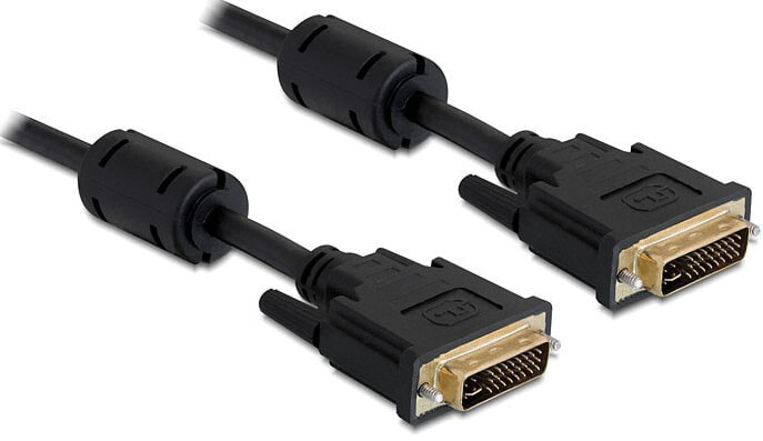 DeLOCK 2m DVI-I DVI кабель Черный 83111