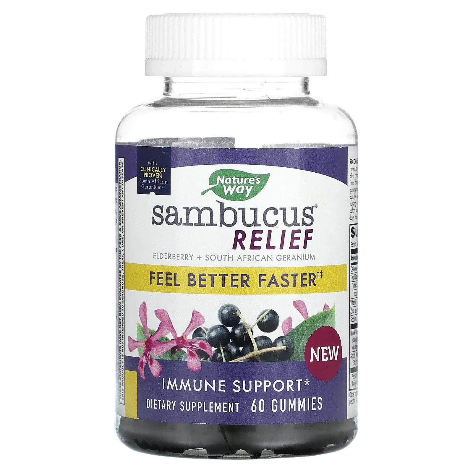 Sambucus Relief, Immune Support, 60 Gummies