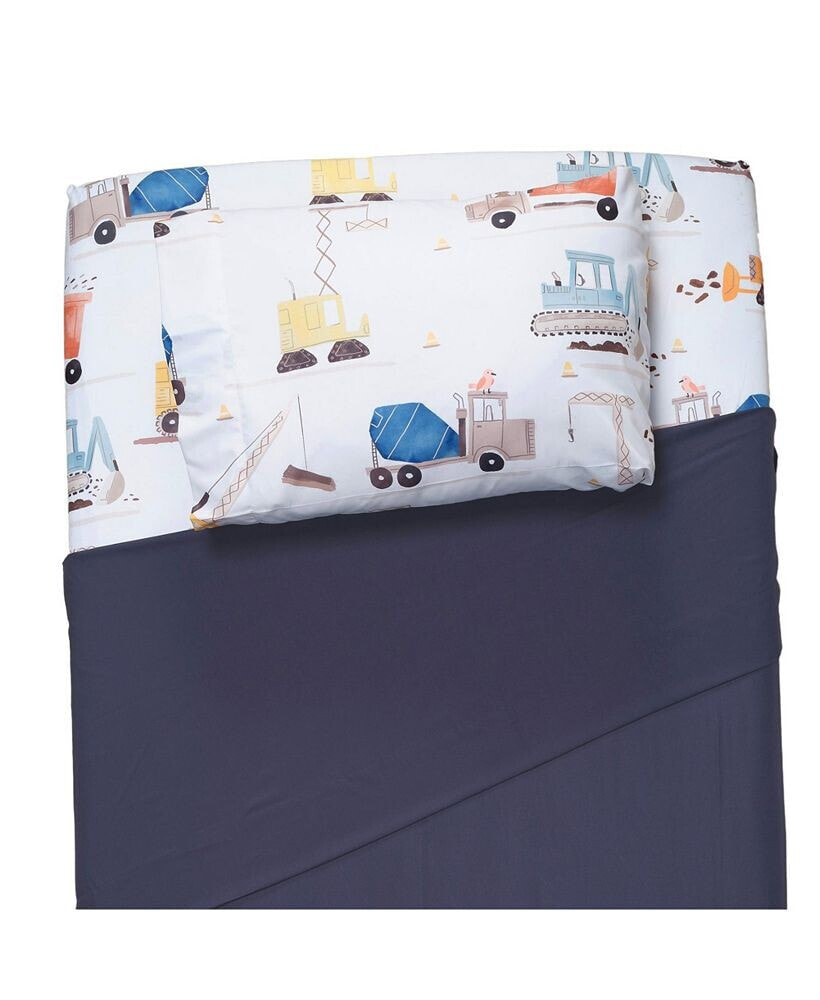 Bedtime Originals construction Zone Transportation Twin Sheets & Pillowcase Set