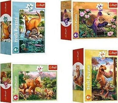 Trefl PUZZLE 54 MINI Niesamowite dinozaury 54194