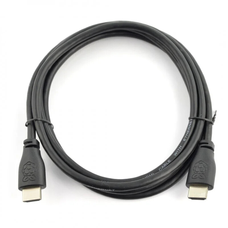 Cable HDMI 2.0 - 1m long - official for Raspberry Pi - black
