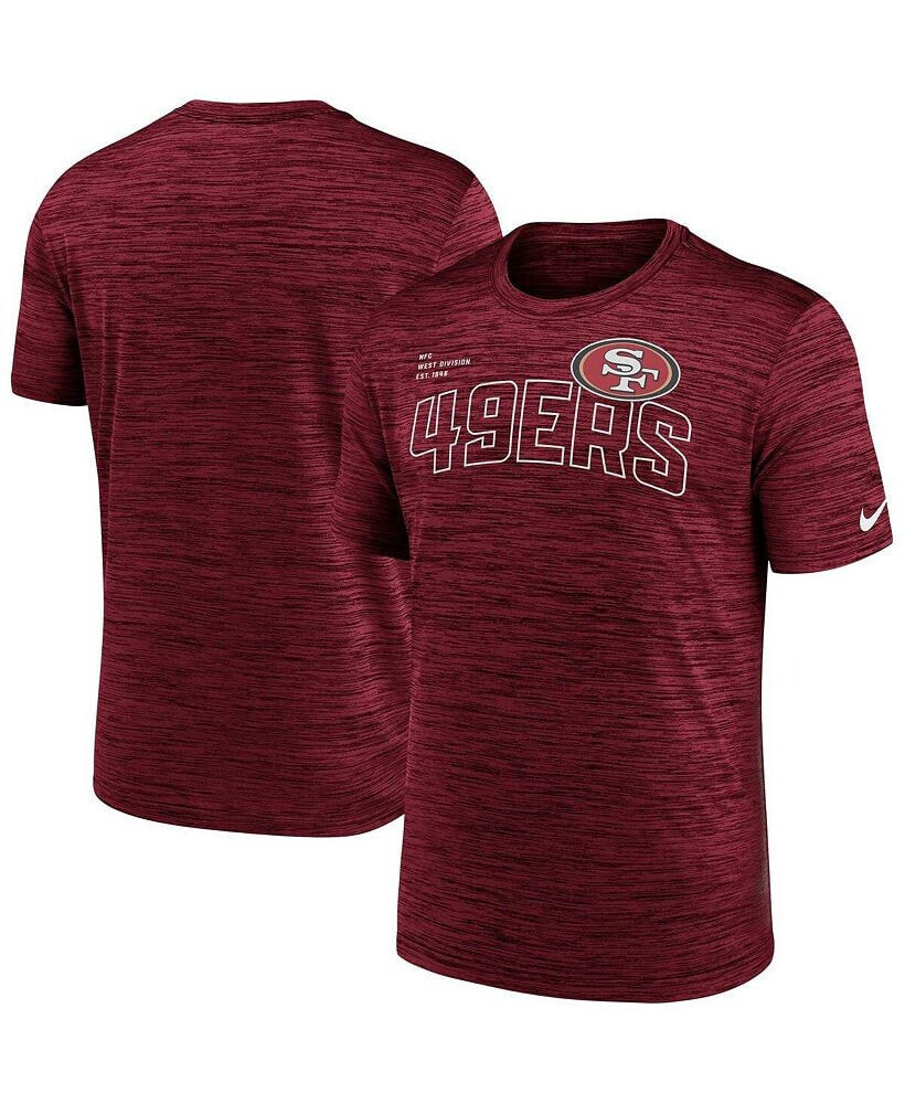 Nike men's Scarlet San Francisco 49ers Velocity Arch Performance T-shirt