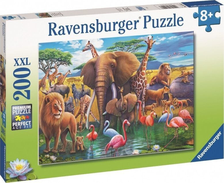 Ravensburger Puzzle dla dzieci 2D Dzikie zwięrzeta 200 elementów