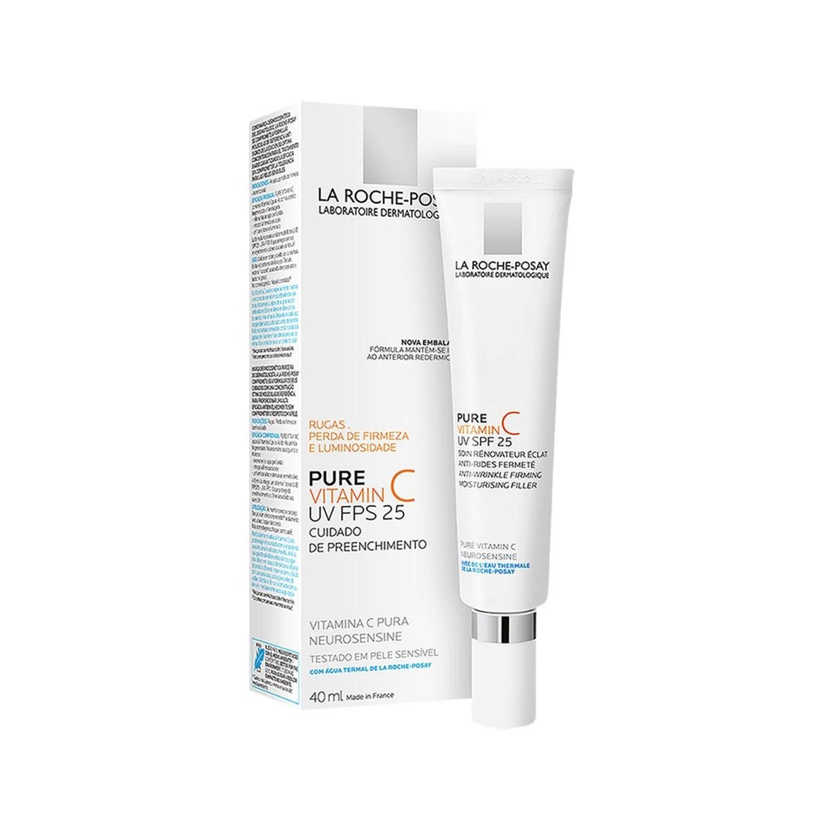 La Roche-Posay Pure Vitamin C UV SPF25 Укрепляющий, увлажняющий и разглаживающий дневной крем-филлер с витамином С 40 мл