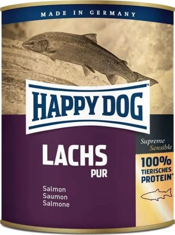 Happy Dog PUSZKA dla psa - ŁOSOŚ (Lachs Pur) 375g