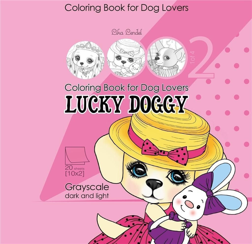 Раскраска для рисования Fresh Kolorowanka antystresowa 200x200 Lucky Doggy 2